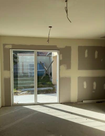 Refurbishment in progress - double door and wall - Renovate Construction
